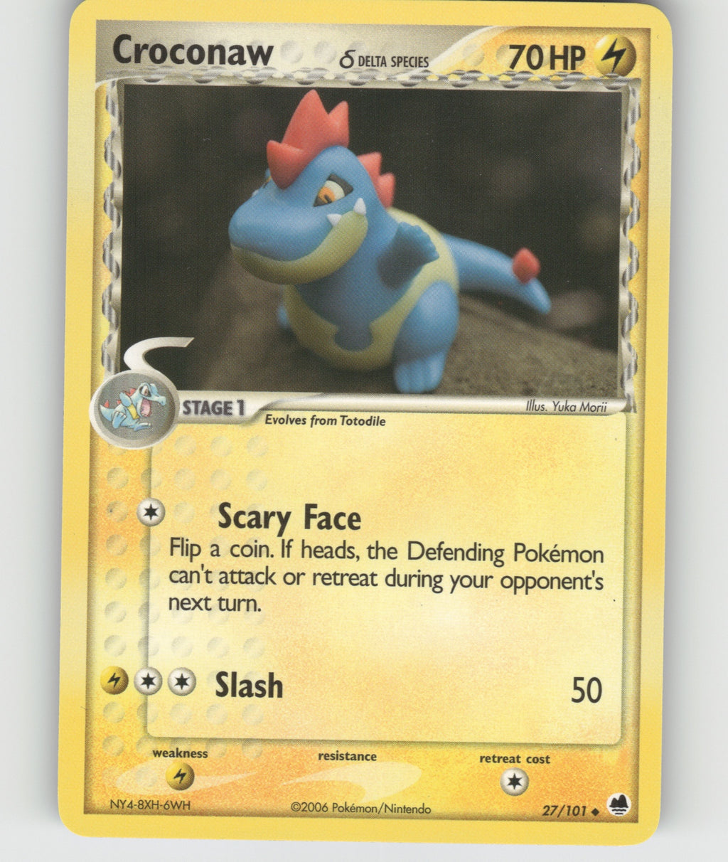 Croconaw (Delta Species) Uncommon EX Dragon Frontiers 27/101 NM