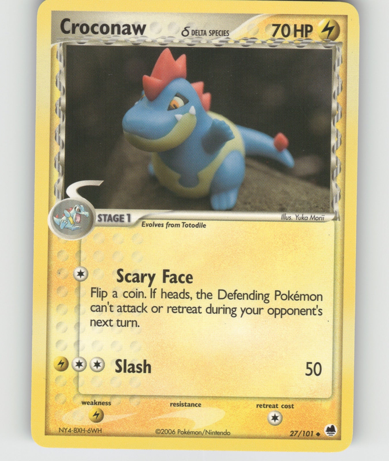 Croconaw (Delta Species) Uncommon EX Dragon Frontiers 27/101 NM