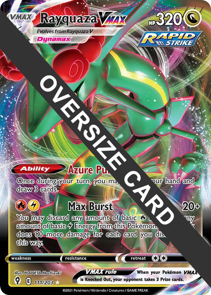Rayquaza VMAX Holo Promo Jumbo Cards 111/203 NM