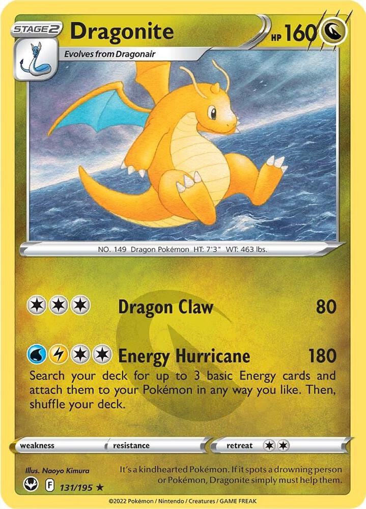 Dragonite Holo Rare SWSH12: Silver Tempest 131/195 NM