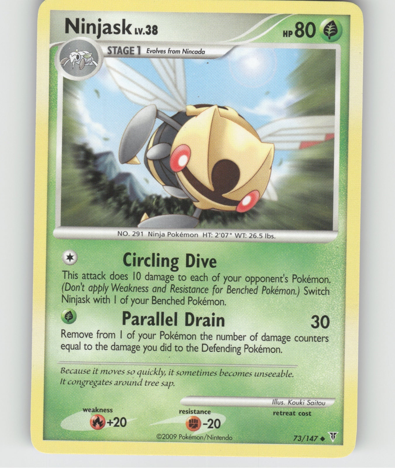 Ninjask Uncommon SM - Lost Thunder 30/214 NM