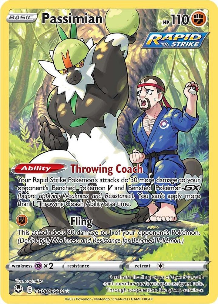 Passimian Holo Ultra Rare SWSH12: Silver Tempest Trainer Gallery TG08/TG30 NM