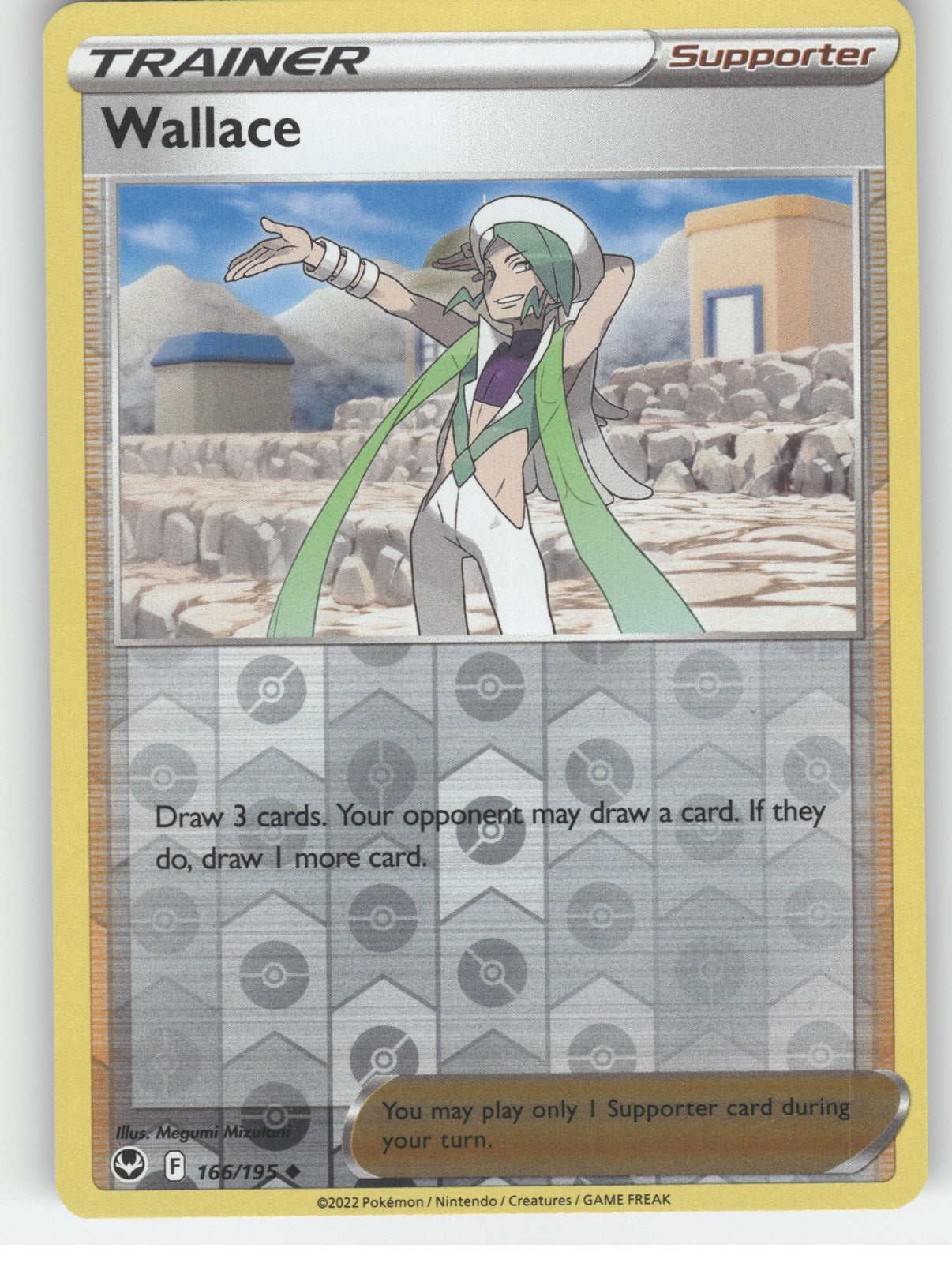 Wallace Reverse Holo Uncommon SWSH12: Silver Tempest 166/195 NM