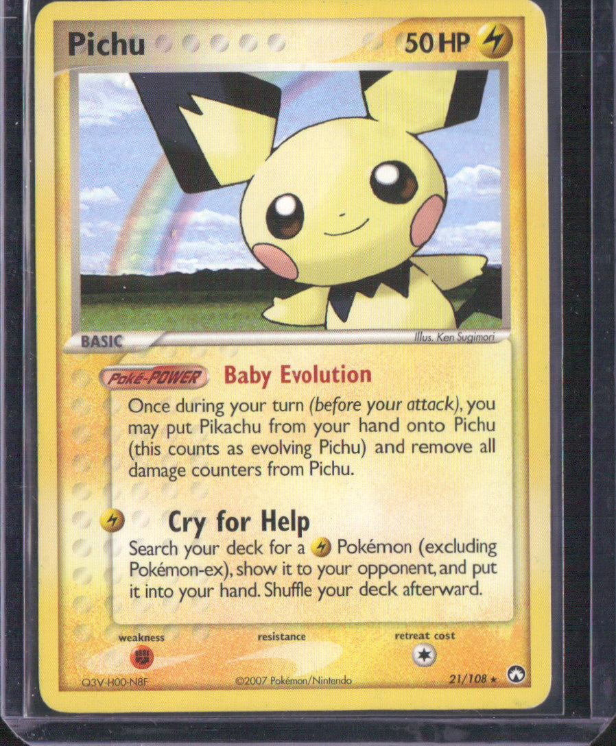 Pichu Rare Power Keepers 21/108 NM