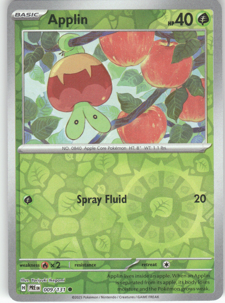 Applin Reverse Holo Common SV07: Stellar Crown 012/142 NM