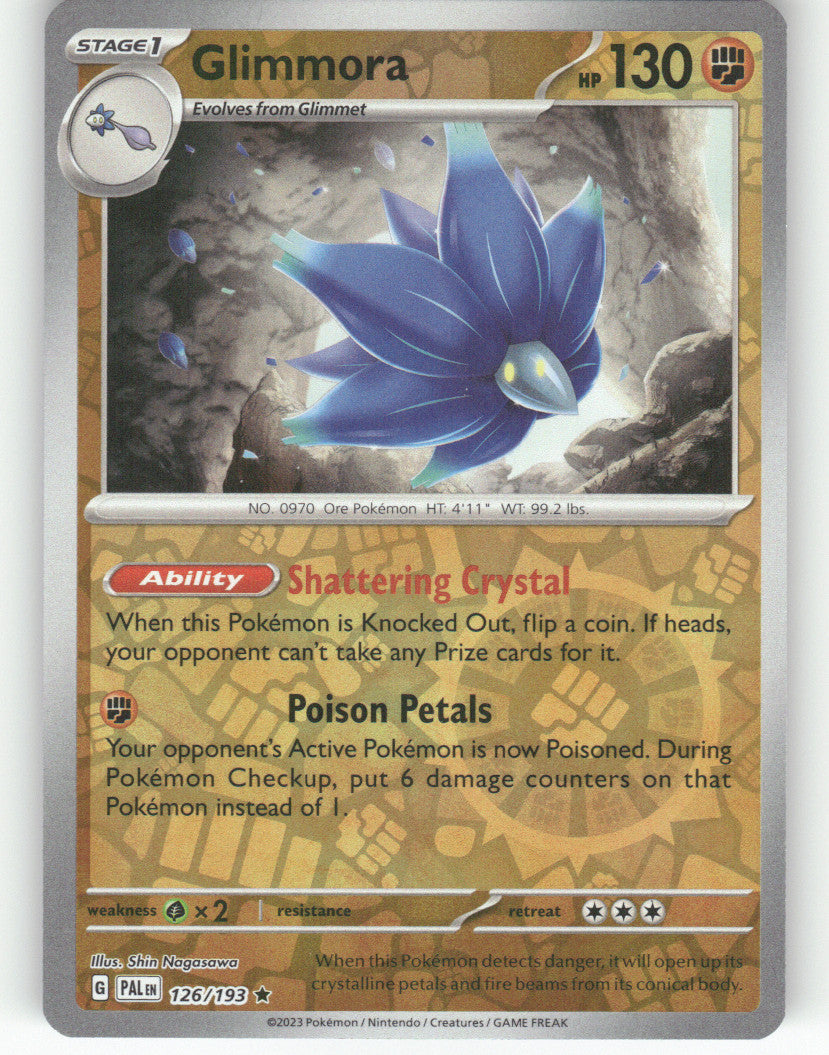 Glimmora Reverse Holo Rare SV02: Paldea Evolved 126/193 NM