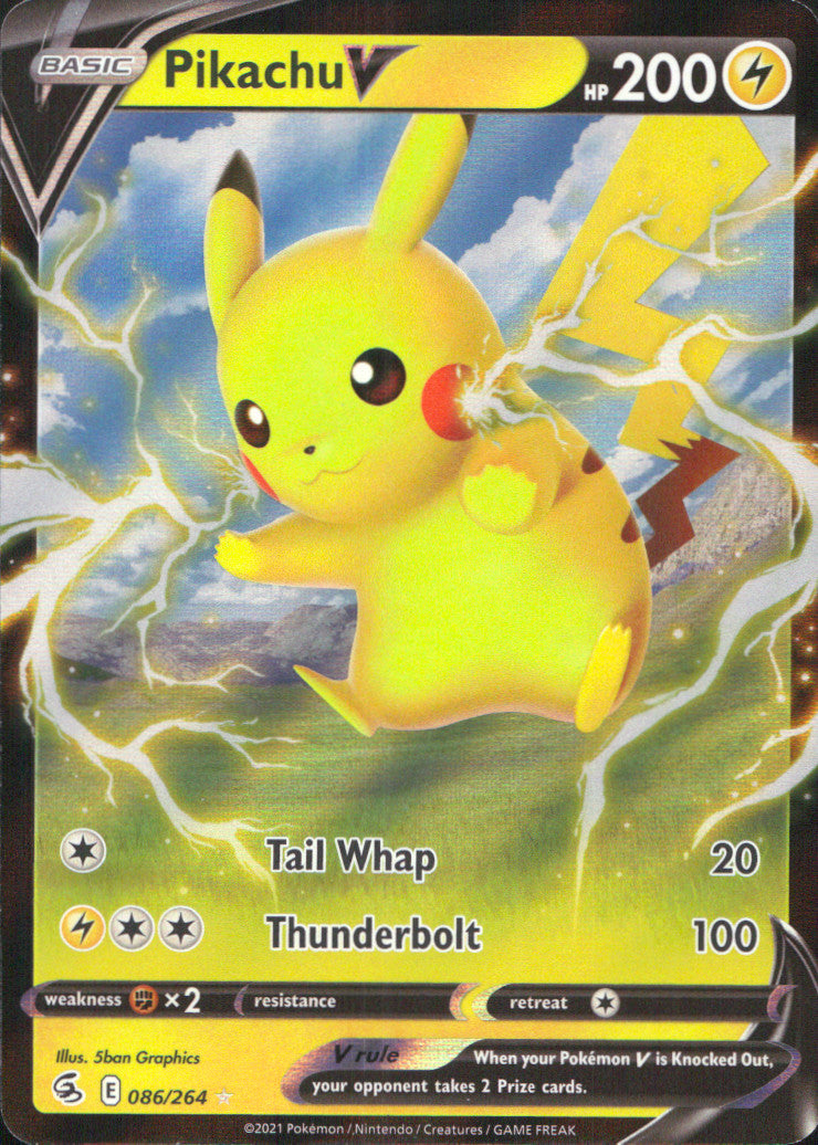 Pikachu V Holo Ultra Rare SWSH08: Fusion Strike 086/264 NM