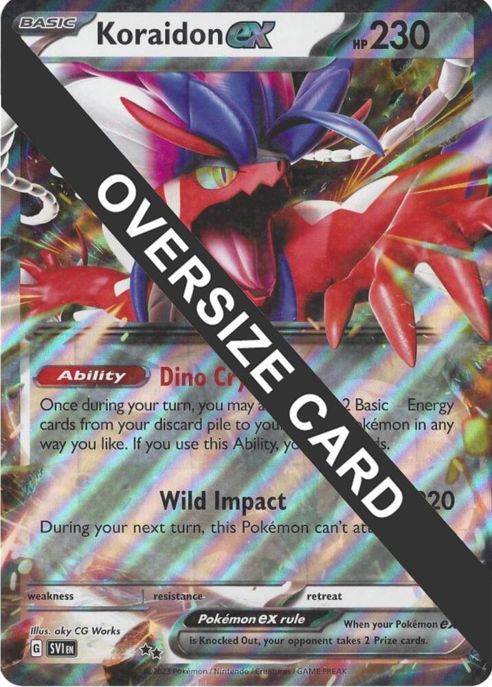 Koraidon ex Holo Ultra Rare Jumbo Cards 125/198 NM