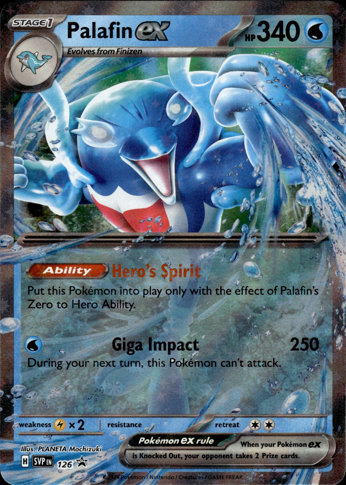 Palafin ex Holo Promo SV: Scarlet & Violet Promo Cards 126 NM