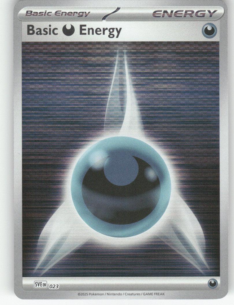 Basic Darkness Energy - Reverse Holo Common SVE: Scarlet & Violet Energies 023 NM