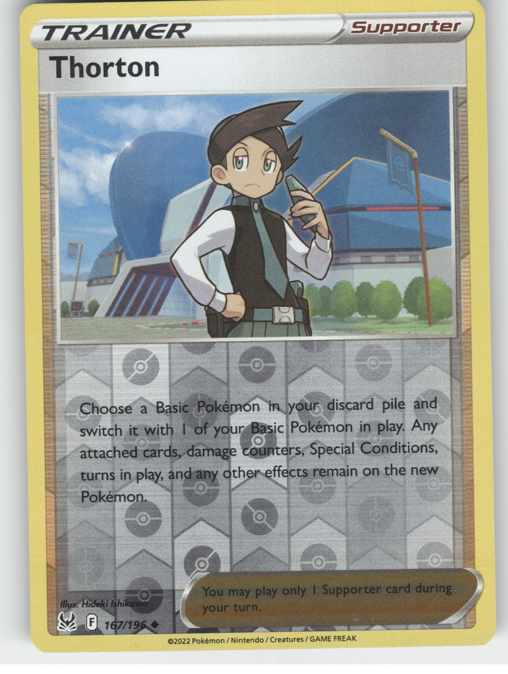 Thorton Reverse Holo Uncommon SWSH11: Lost Origin 167/196 NM