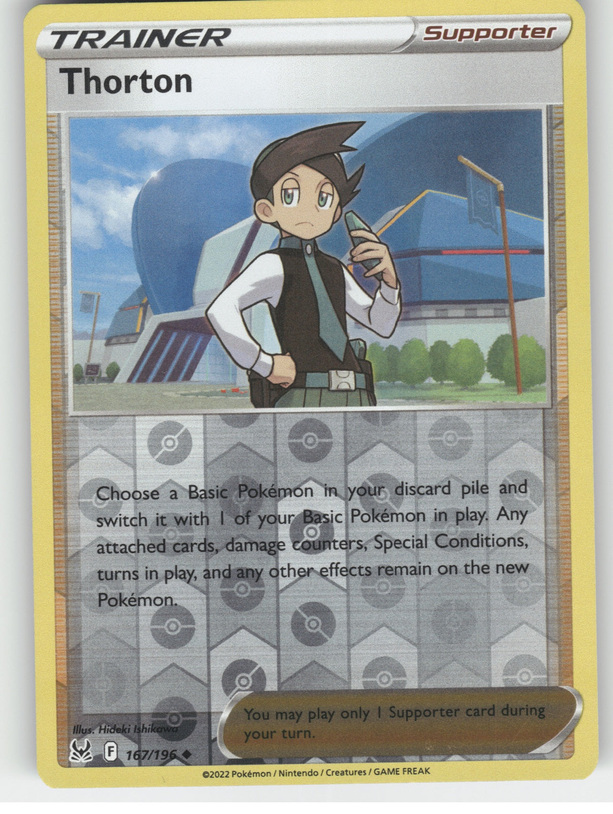 Thorton Reverse Holo Uncommon SWSH11: Lost Origin 167/196 NM