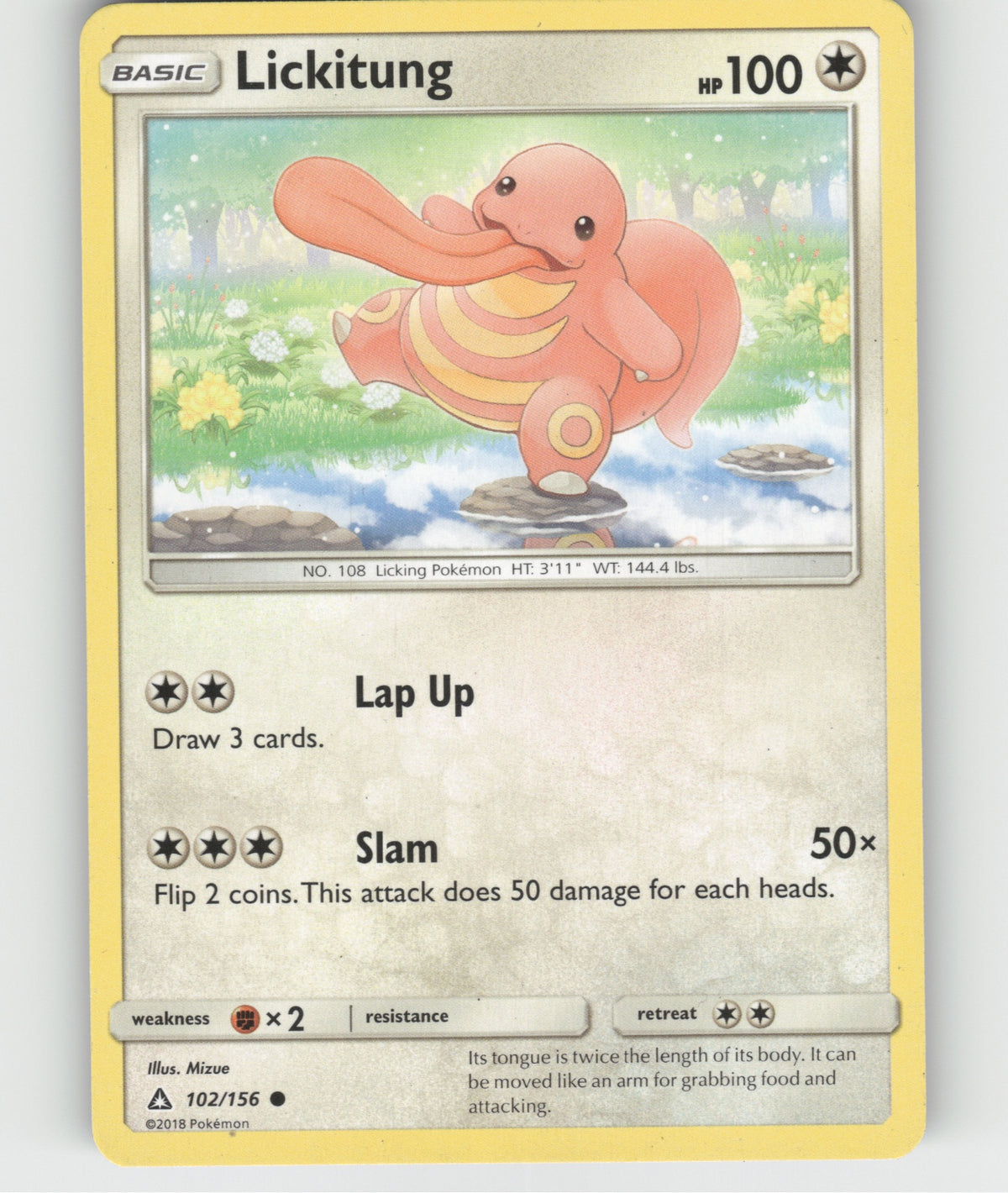 Lickitung Common SM - Ultra Prism 102/156 NM