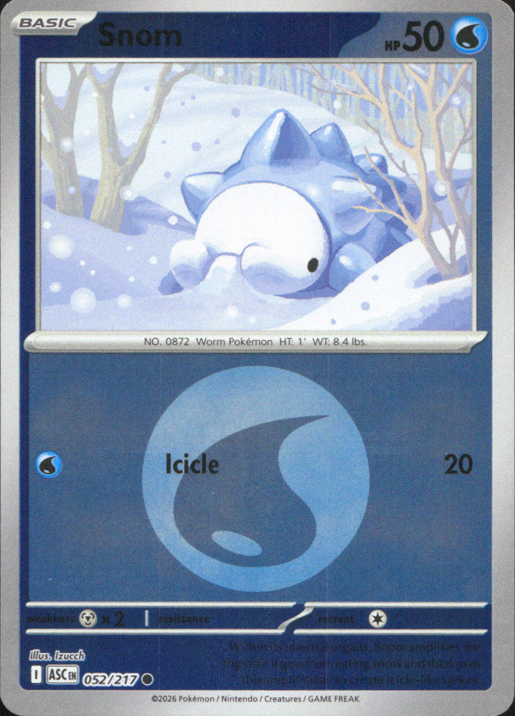 Snom (Energy Symbol Pattern) Reverse Holo Common ME: Ascended Heroes 052/217 NM