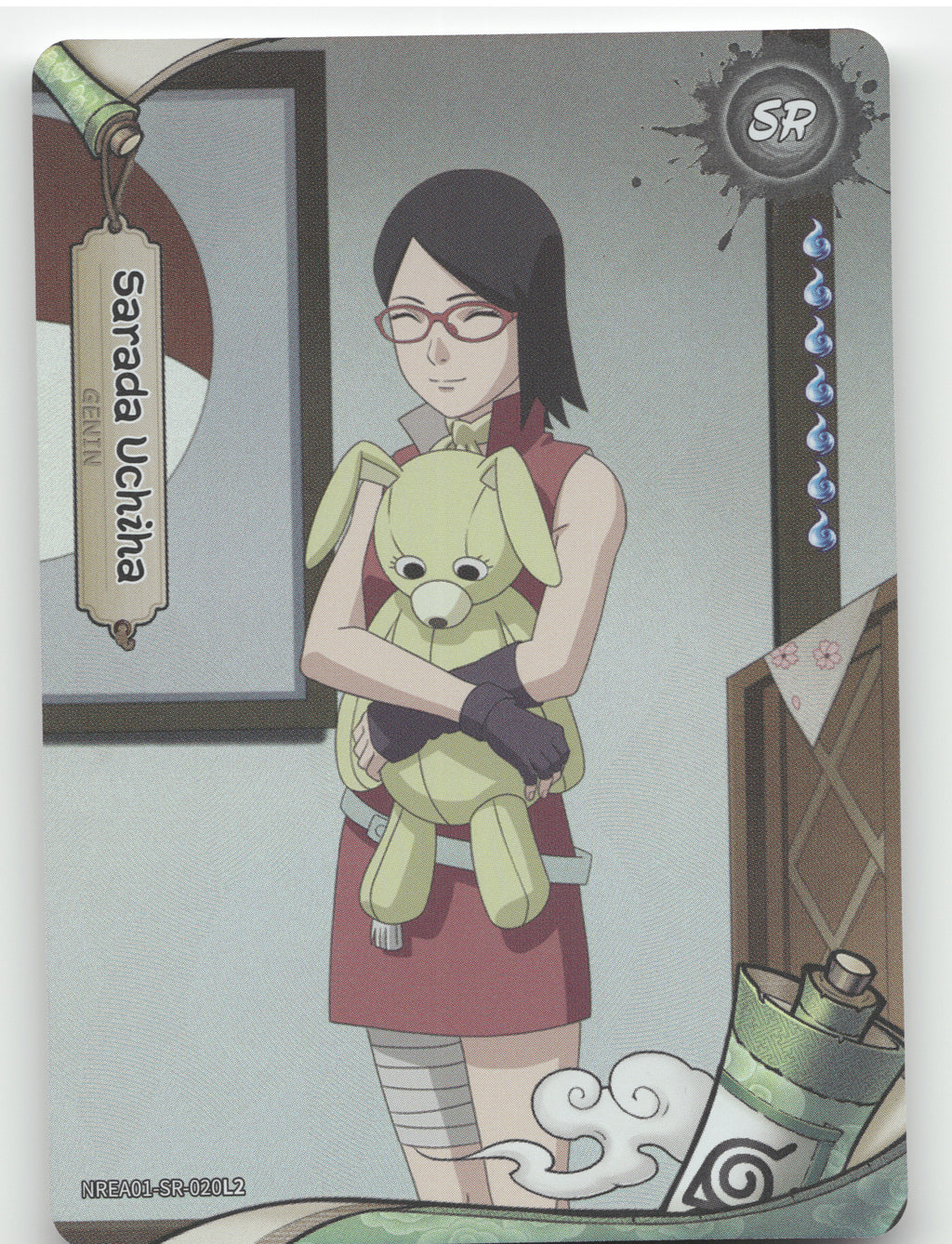 Sarada Uchiha Base SR Earth Scroll Series 1 020L2 NM front