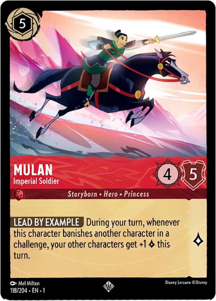 Mulan - Imperial Soldier Super Rare The First Chapter 118/204 NM