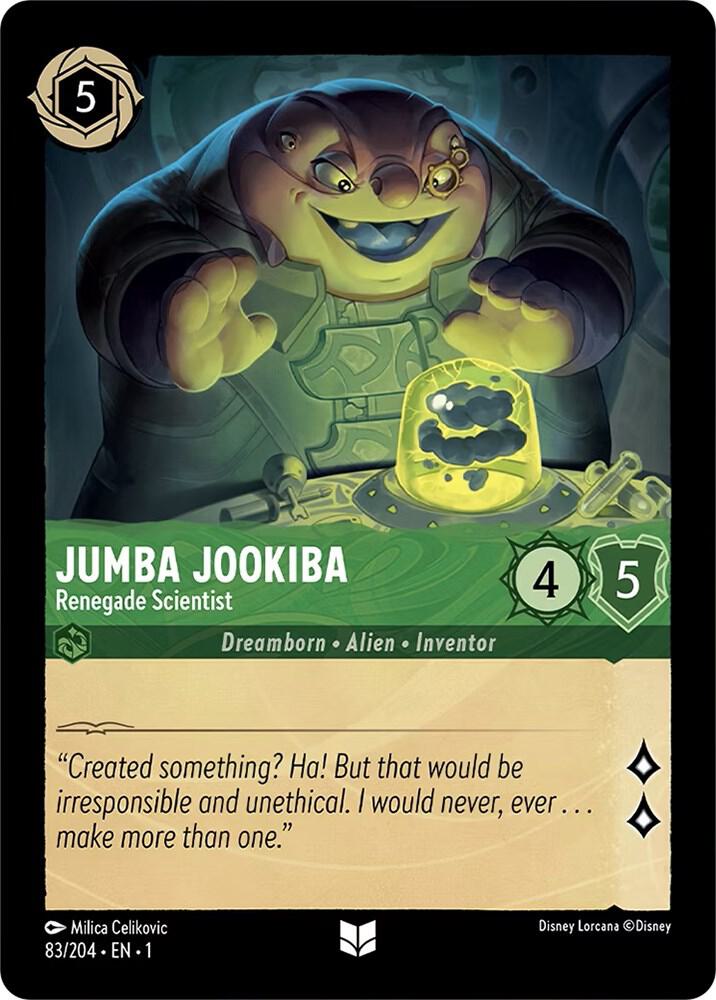 Jumba Jookiba - Renegade Scientist Uncommon The First Chapter 83/204 NM