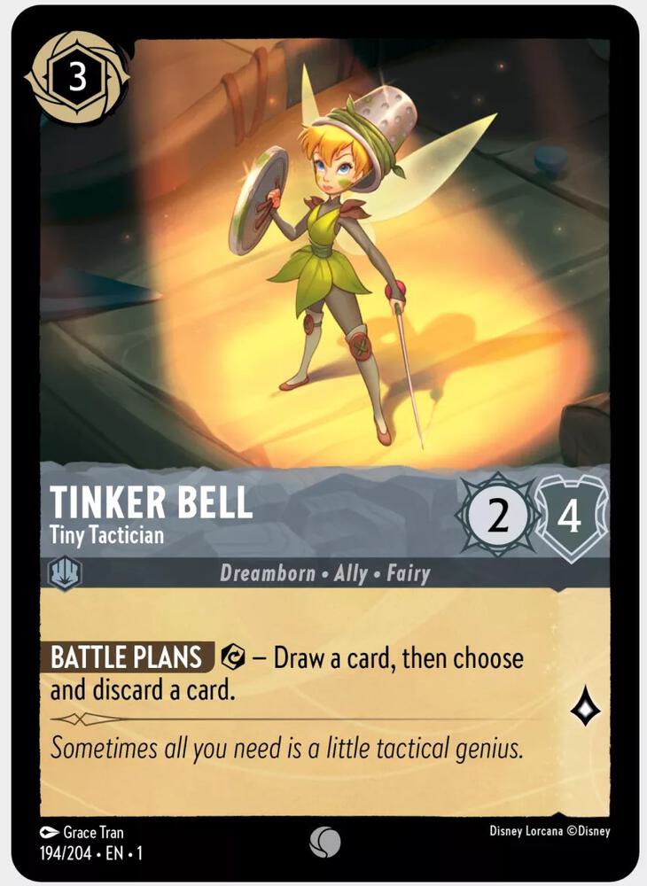 Tinker Bell - Tiny Tactician Common The First Chapter 194/204 NM