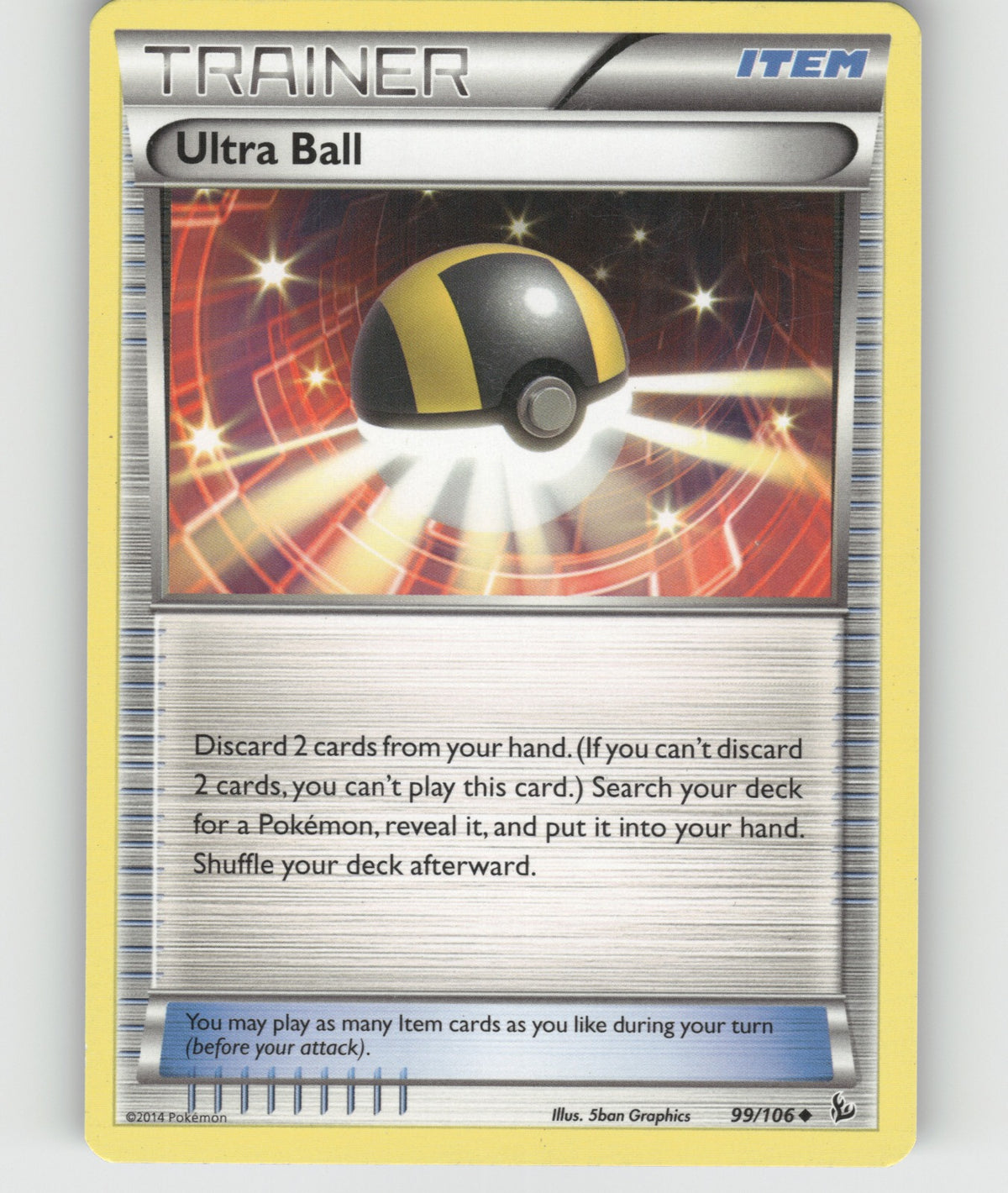 Ultra Ball Uncommon XY - Flashfire 99/106 NM