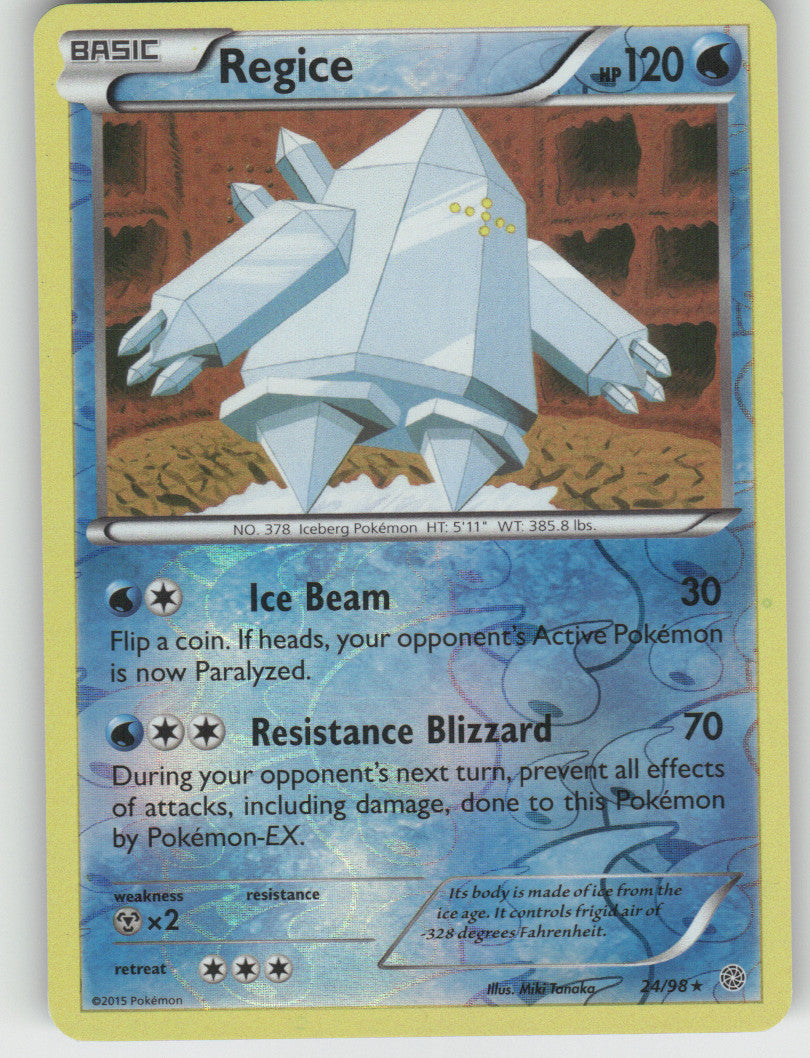 Regice Reverse Holo Rare XY - Ancient Origins 24/98 NM