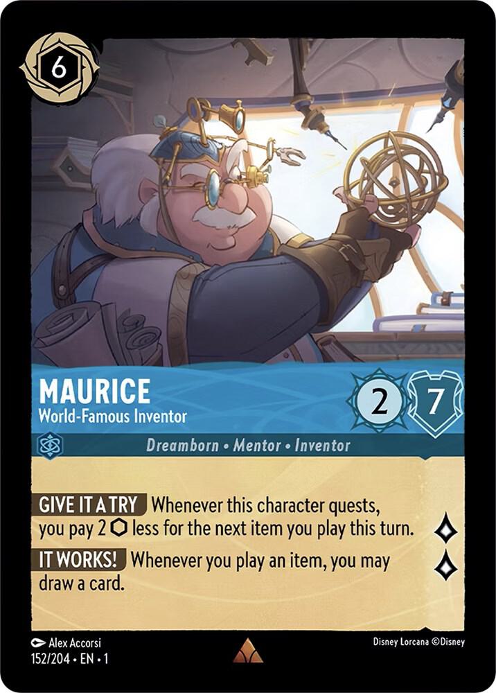 Maurice - World-Famous Inventor Rare The First Chapter 152/204 NM