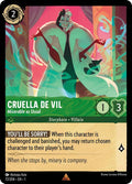 Cruella De Vil - Miserable as Usual Rare The First Chapter 72/204 NM