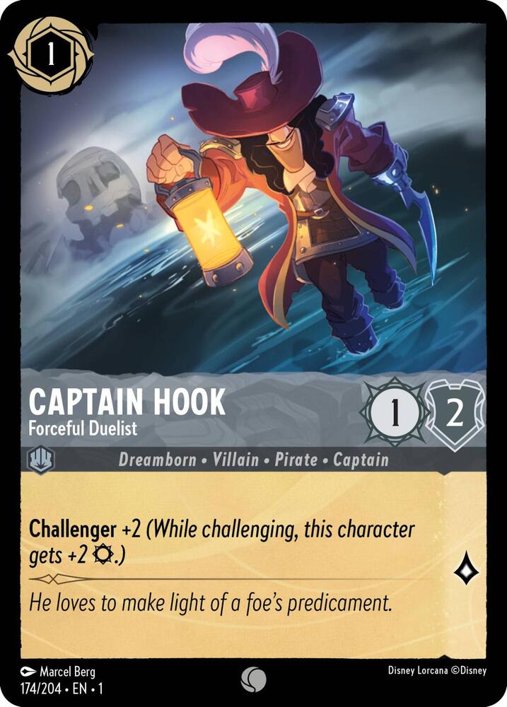 Captain Hook - Forceful Duelist Common The First Chapter 174/204 NM