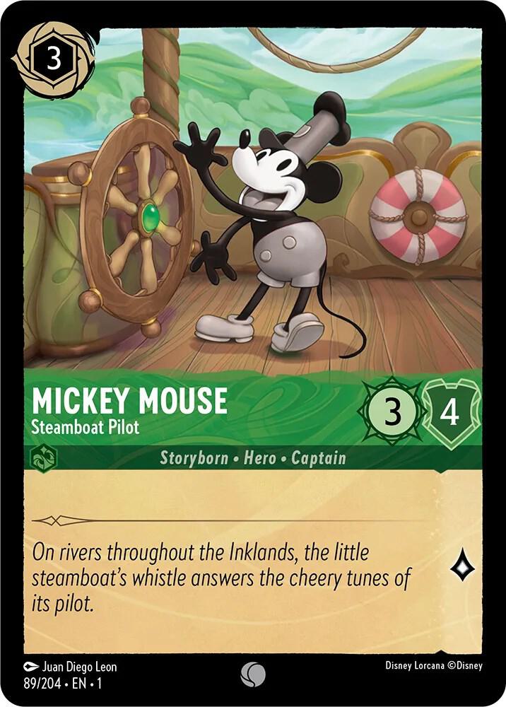 Mickey Mouse - Steamboat Pilot Common The First Chapter 89/204 NM