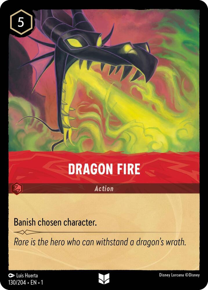 Dragon Fire Uncommon The First Chapter 130/204 NM