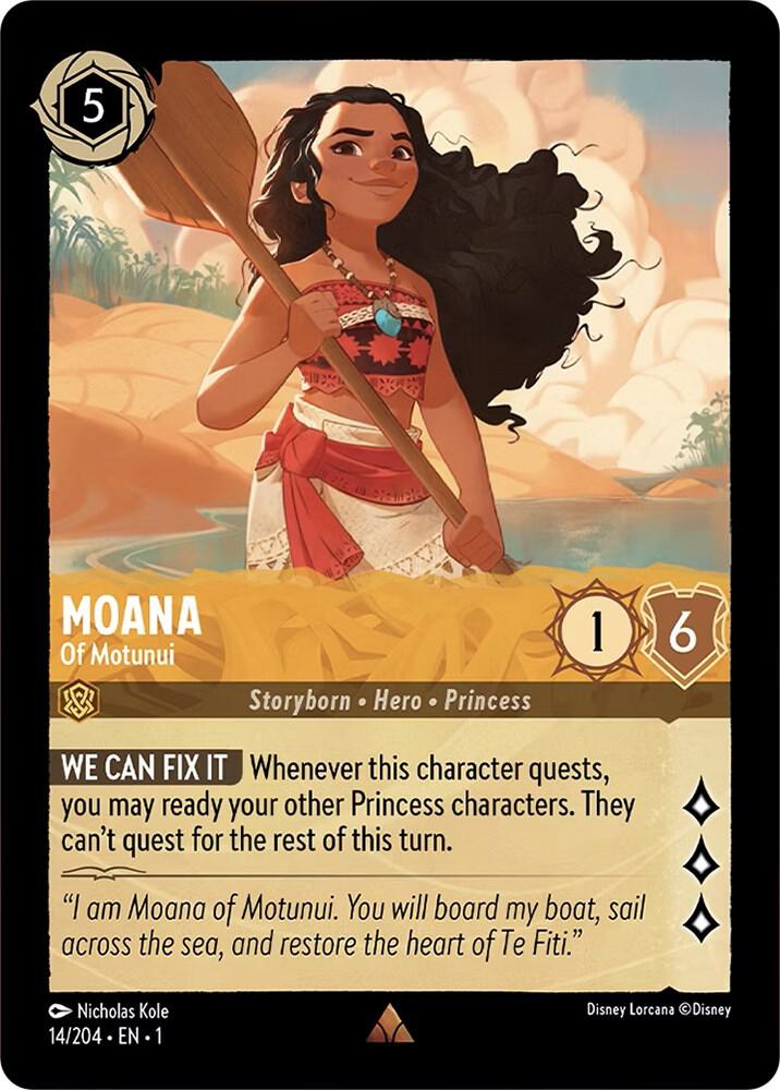 Moana - Of Motunui Rare The First Chapter 14/204 NM