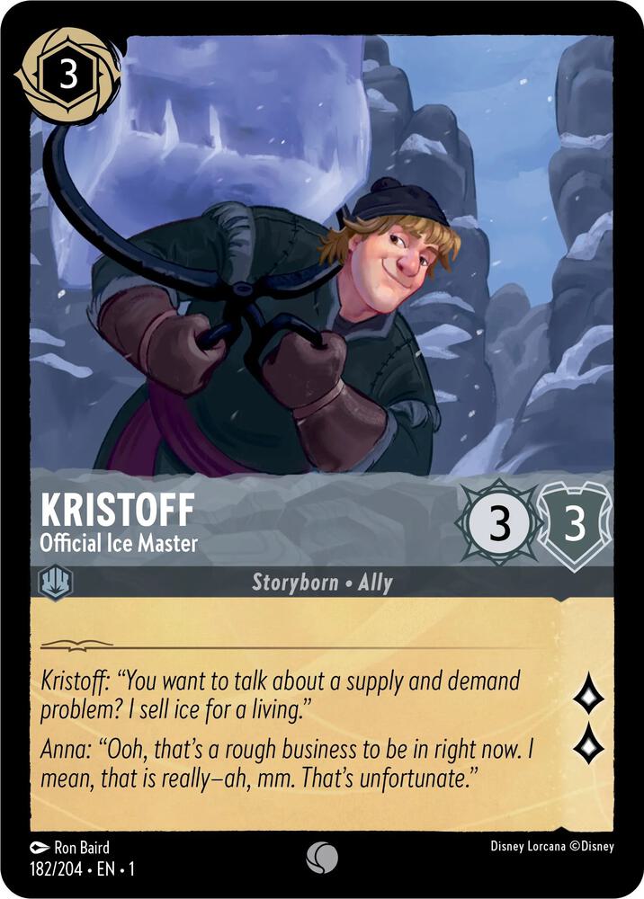 Kristoff - Official Ice Master Common The First Chapter 182/204 NM
