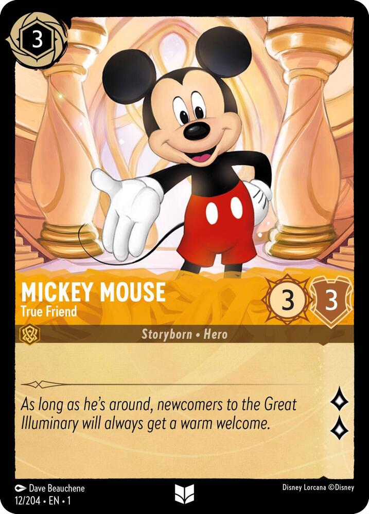 Mickey Mouse - True Friend Uncommon The First Chapter 12/204 NM