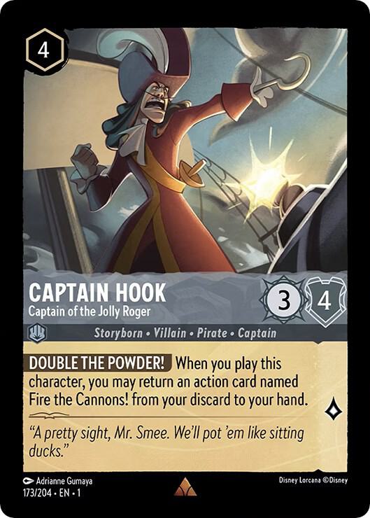 Captain Hook - Captain of the Jolly Roger Rare The First Chapter 173/204 NM