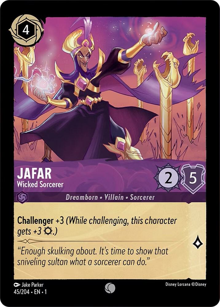 Jafar - Wicked Sorcerer Common The First Chapter 45/204 NM