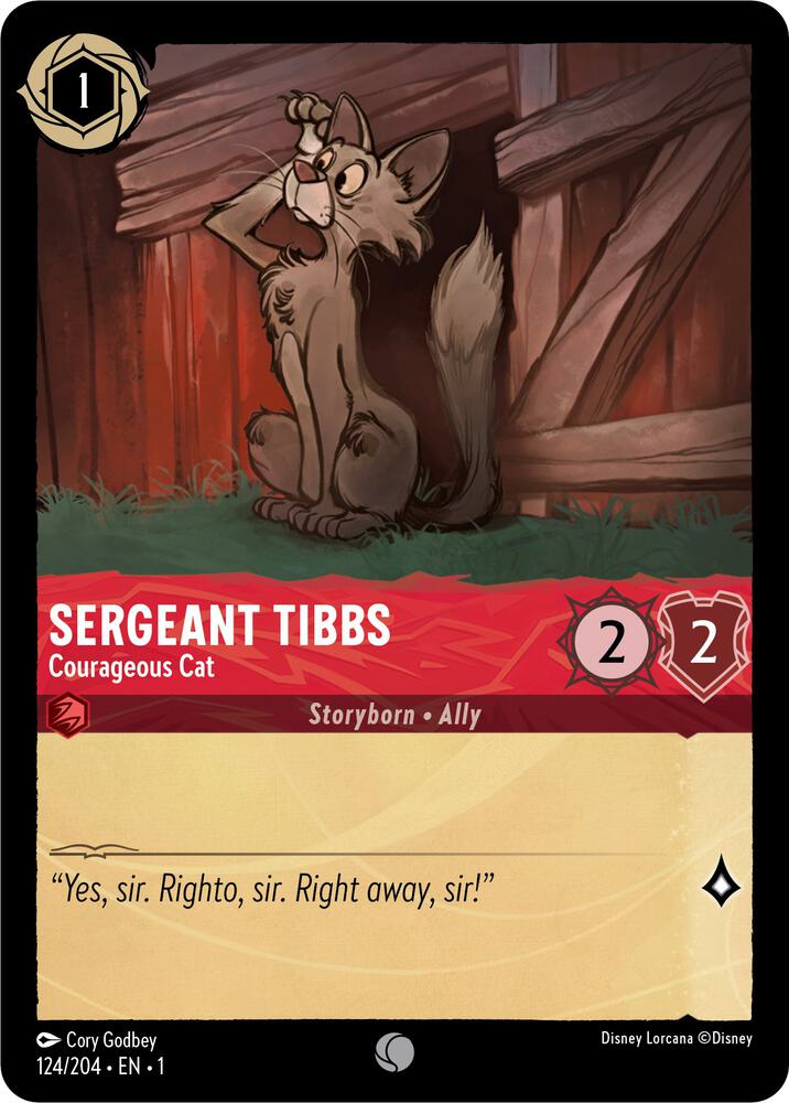 Sergeant Tibbs - Courageous Cat Common The First Chapter 124/204 NM