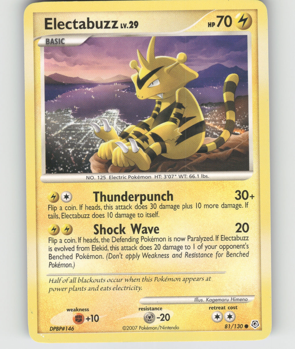 Electabuzz Holo Secret Rare Platinum 128/127 NM