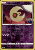 Lunatone Reverse Holo Uncommon Pokemon GO 034/078 NM