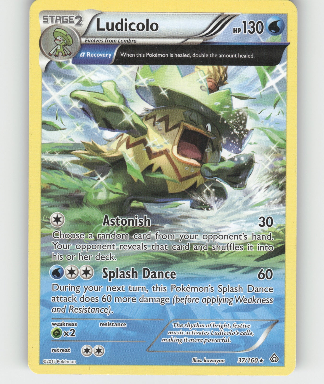Ludicolo (Alpha) Rare XY - Primal Clash 37/160 NM