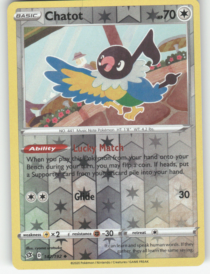 Chatot Reverse Holo Uncommon SWSH02: Rebel Clash 142/192 NM