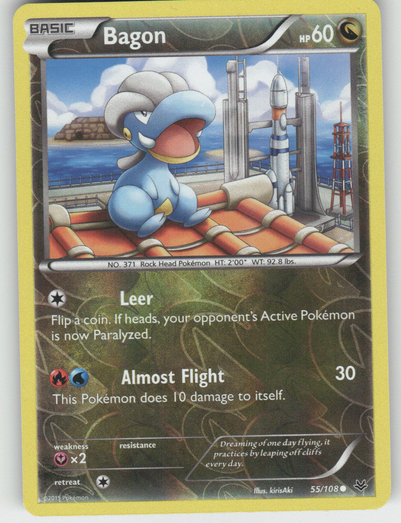 Bagon (55) Reverse Holo Common XY - Roaring Skies 55/108 NM