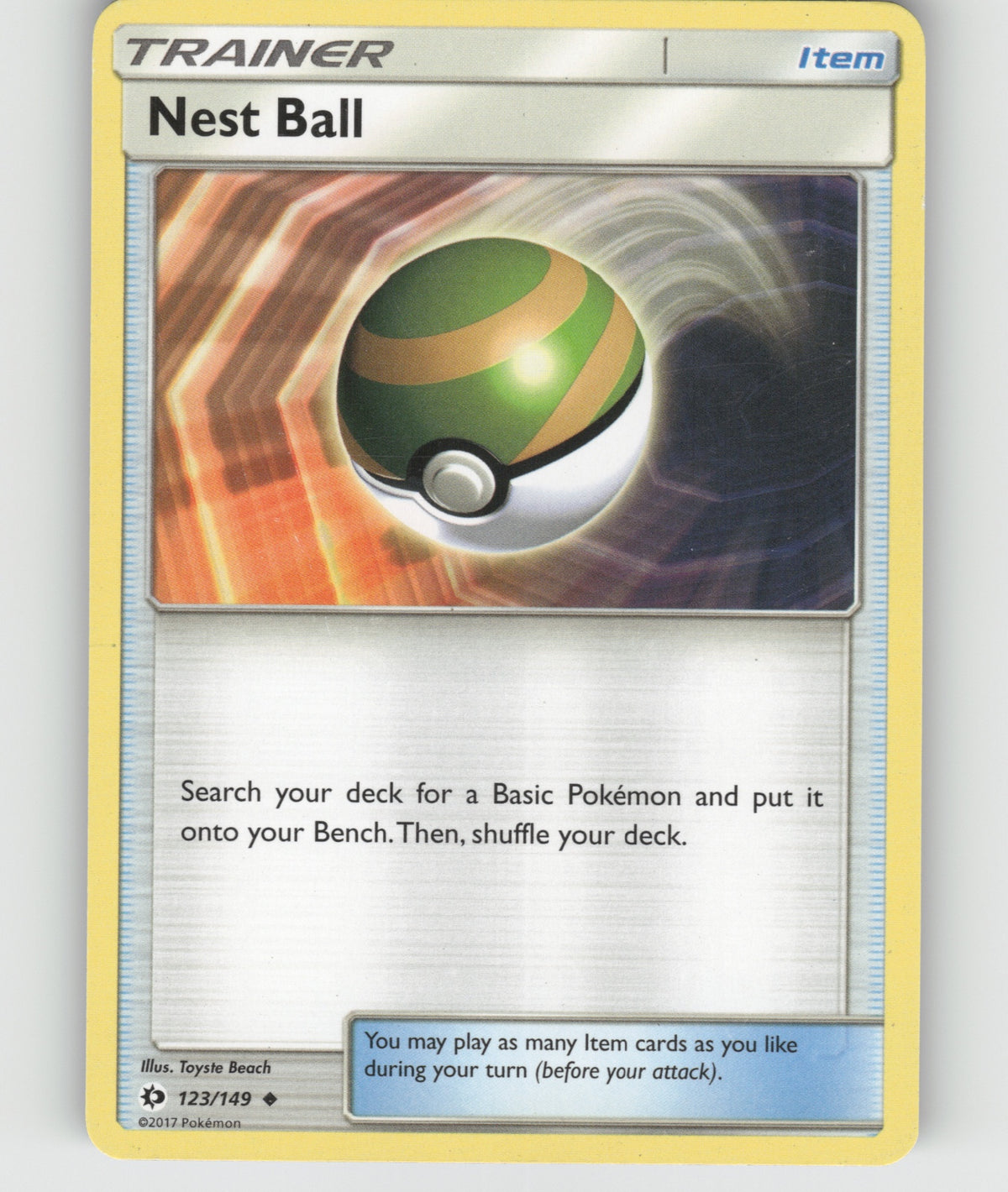 Nest Ball Uncommon SM Base Set 123/149 NM