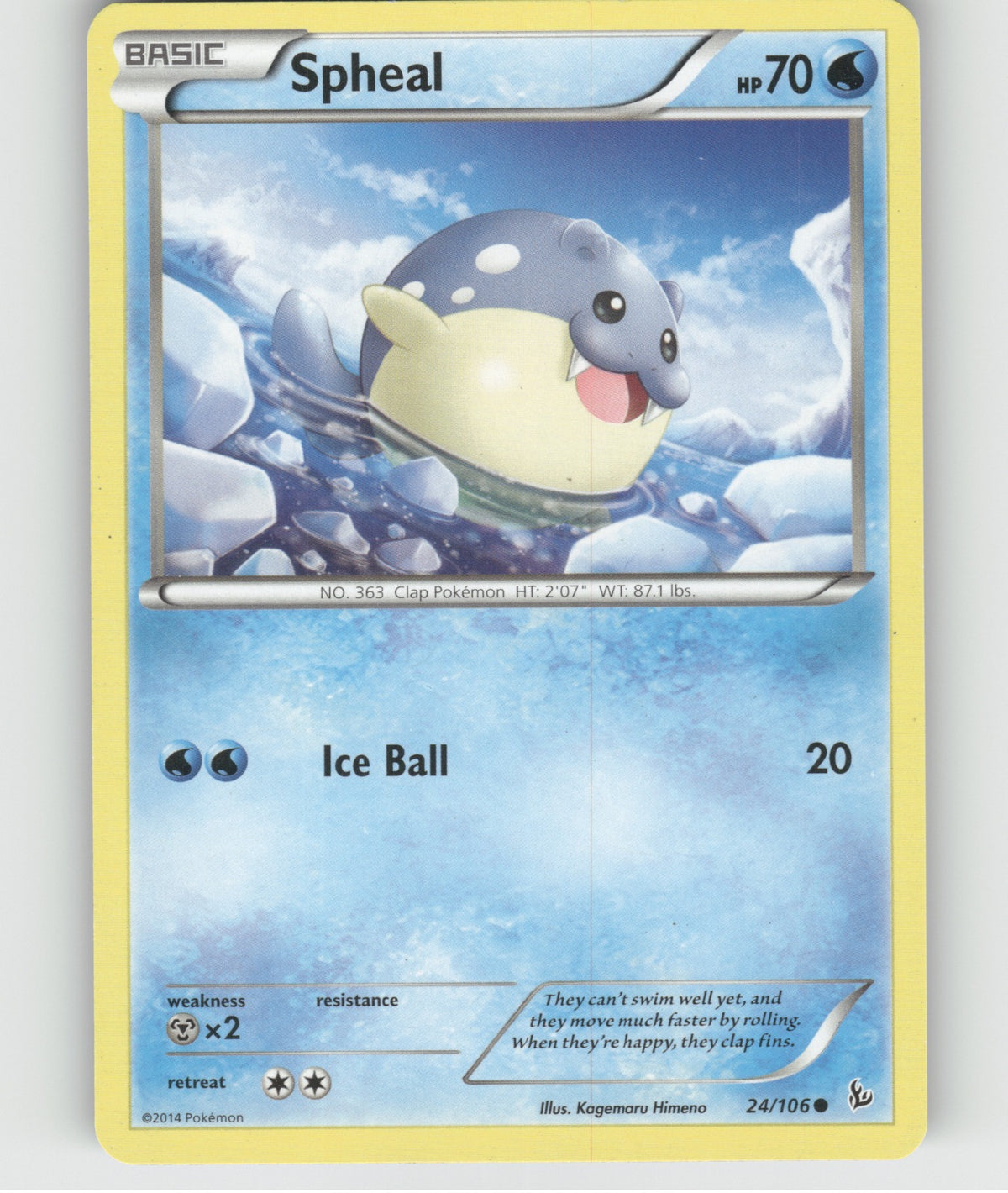 Spheal Common XY - Flashfire 24/106 NM