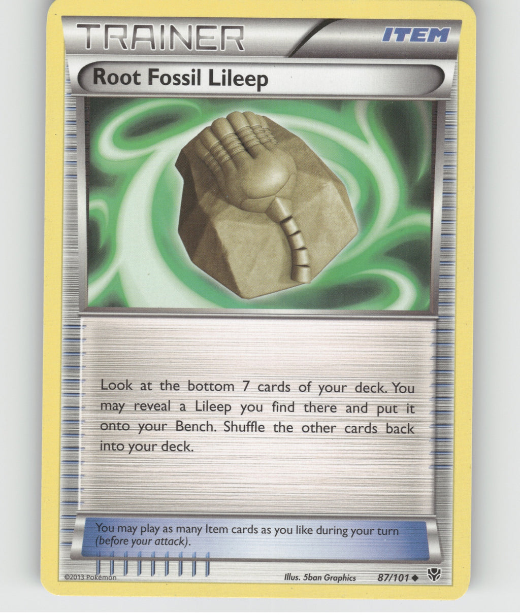 Root Fossil Lileep Uncommon Plasma Blast 87/101 NM