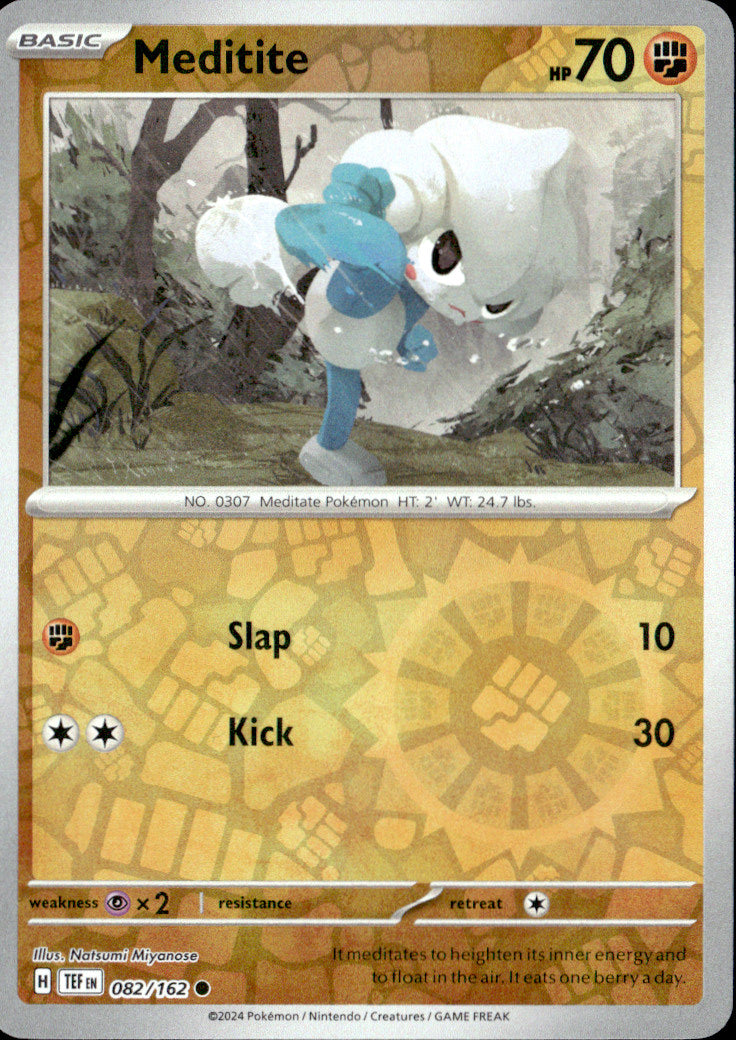 Meditite Reverse Holo Common SV05: Temporal Forces 082/162 NM