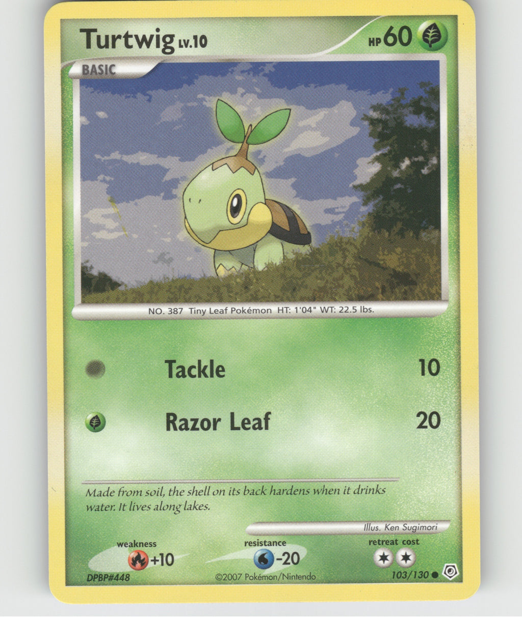 Turtwig Common POP Series 8 017/017 NM