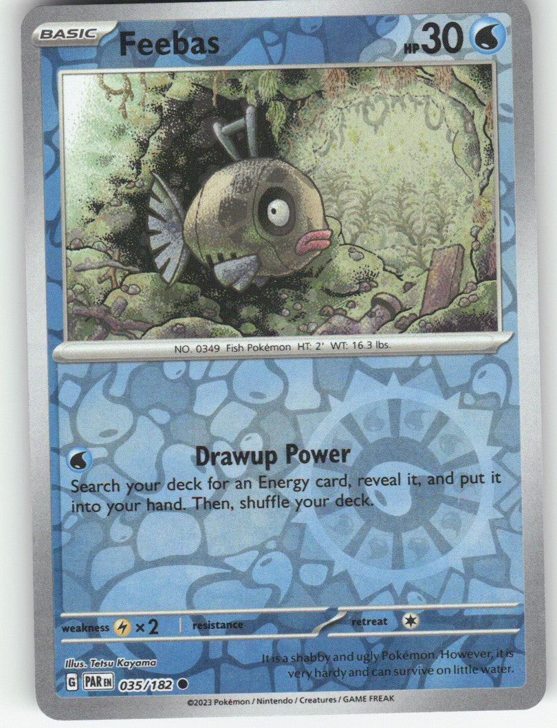 Feebas Reverse Holo Common SV04: Paradox Rift 035/182 NM