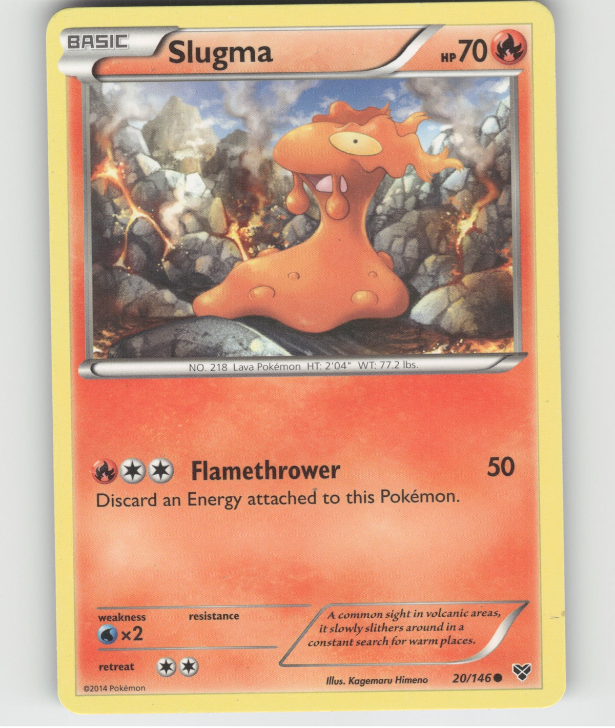 Slugma Common XY Base Set 20/146 LP