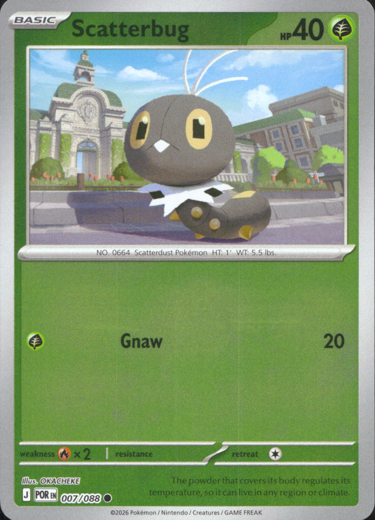 Scatterbug Reverse Holo Common ME03: Perfect Order 007/088 NM