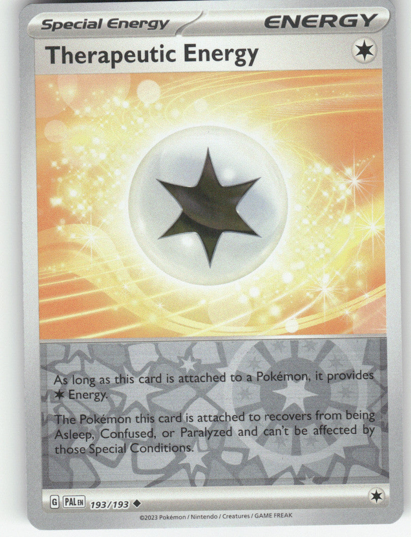 Therapeutic Energy Reverse Holo Uncommon SV02: Paldea Evolved 193/193 NM