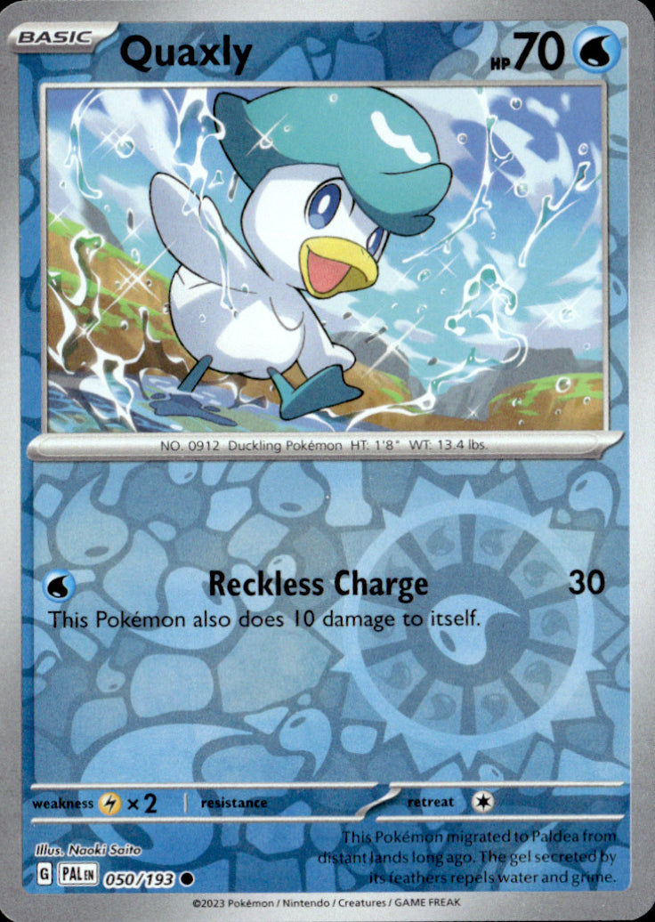 Quaxly Reverse Holo Common SV02: Paldea Evolved 050/193 NM